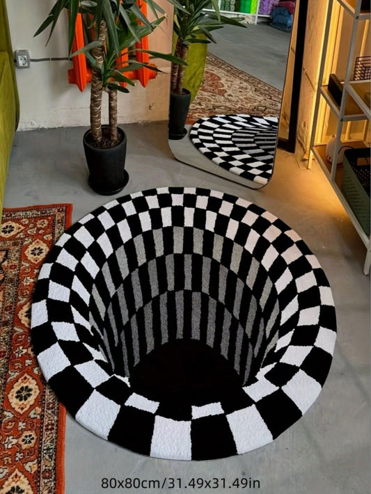 3D Swirl Print Rug